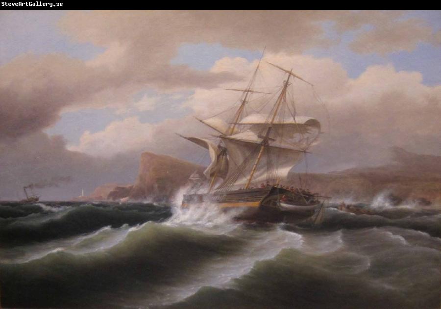 Thomas Birch An American Ship in Distress